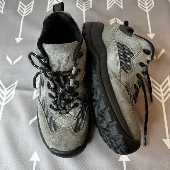 Lands End‎ Mens Gray Suede Outdoor Lace Up Trail Hiking Shoes Size 8M #73779 - Picture 6 of 12